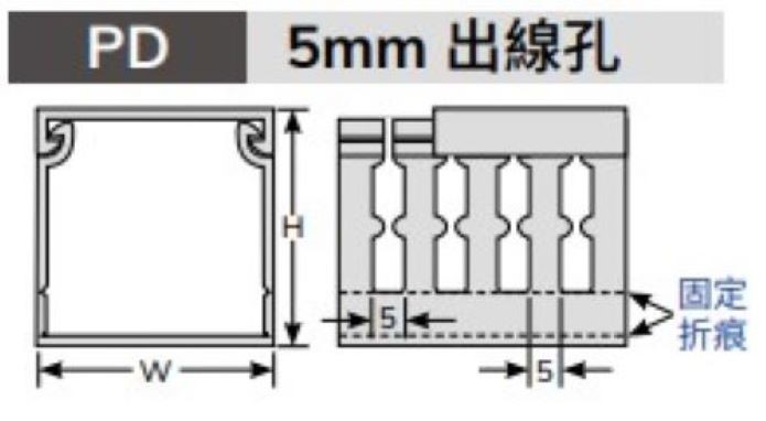 絕緣配線槽PD-5075▲W50mm*H75mm*L2M