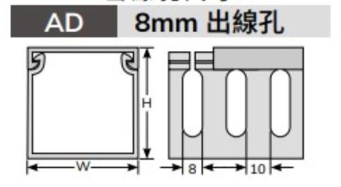 絕緣配線槽AD-2 X 1▲W50mm*H25mm*L2M