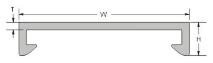 絕緣配線槽蓋DC-33▲W33mm*H9mm*L1.7M